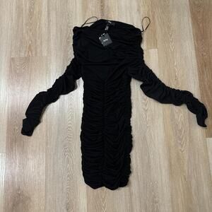 Khy long sleeve ruched mini